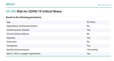 Valoración de pacientes con riesgo de Covid-19 Grave