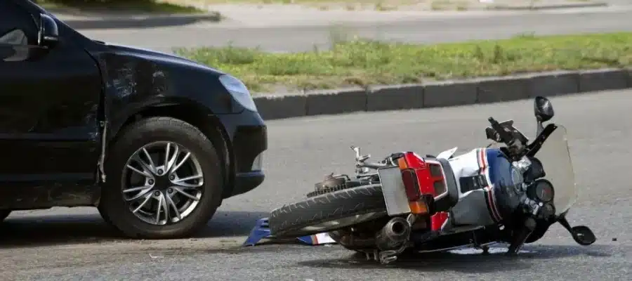 Accidente en moto